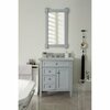 James Martin Vanities Brittany 30in Single Vanity, Urban Gray, w/ 3 CM Eternal Serena Quartz Top 650-V30-UGR-3ESR